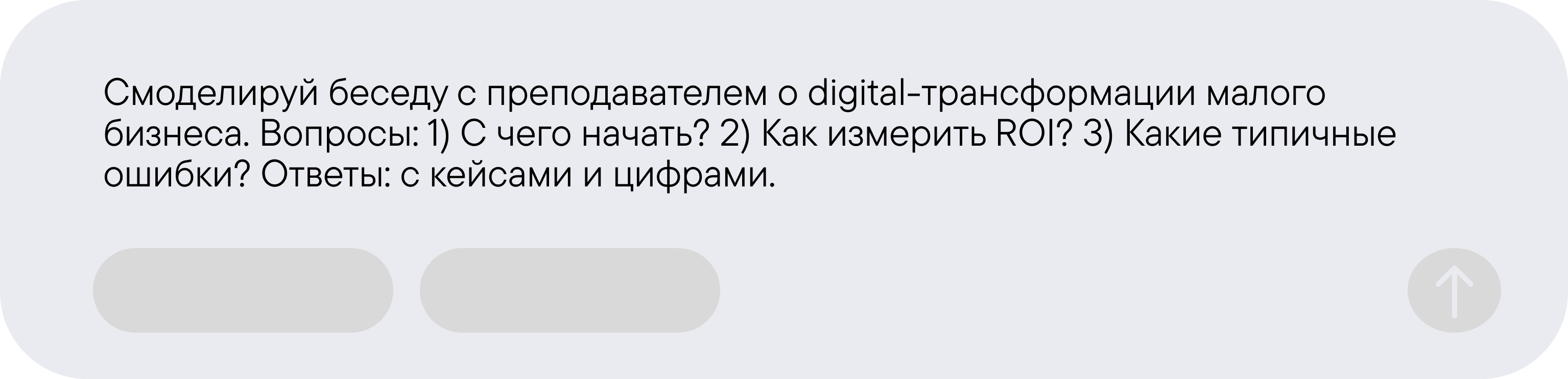 Смоделируй беседу с преподавателем о digital-трансформации малого бизнеса. Вопросы: 1) С чего начать? 2) Как измерить ROI? 3) Какие типичные ошибки? Ответы: с кейсами и цифрами.
